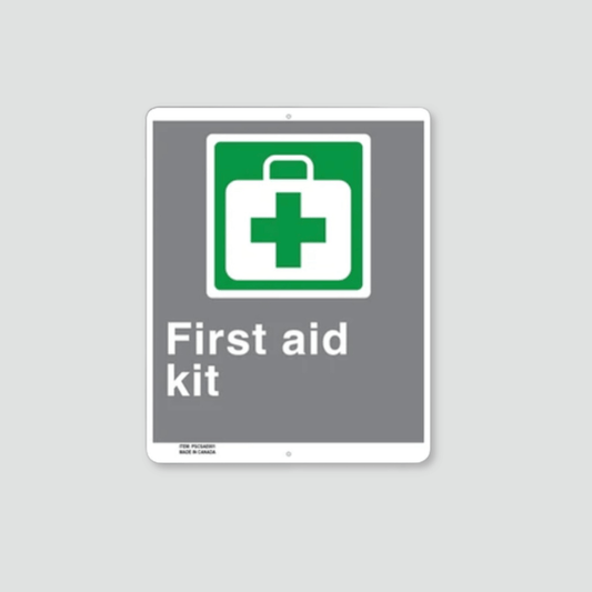 Plastic CSA Standard First Aid Kit Sign