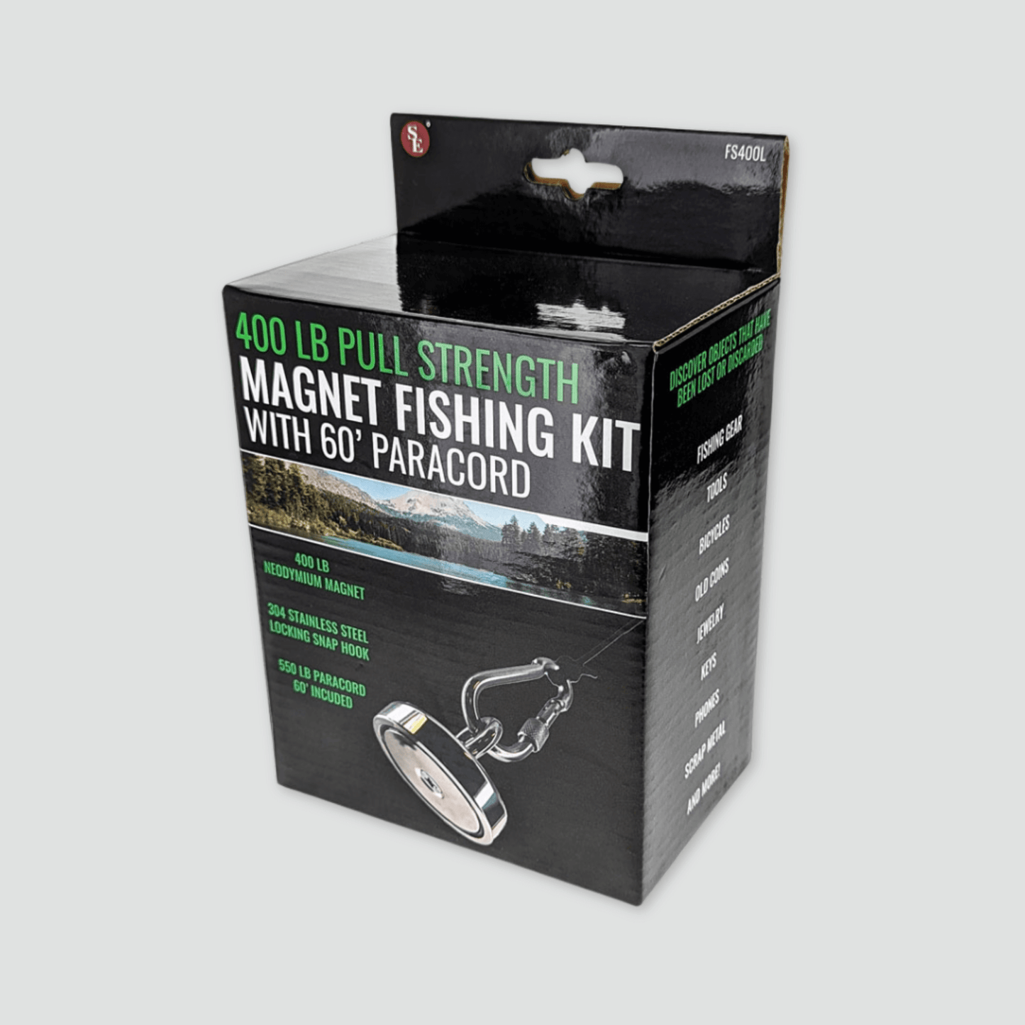 400LB Fishing Magnet Kit box