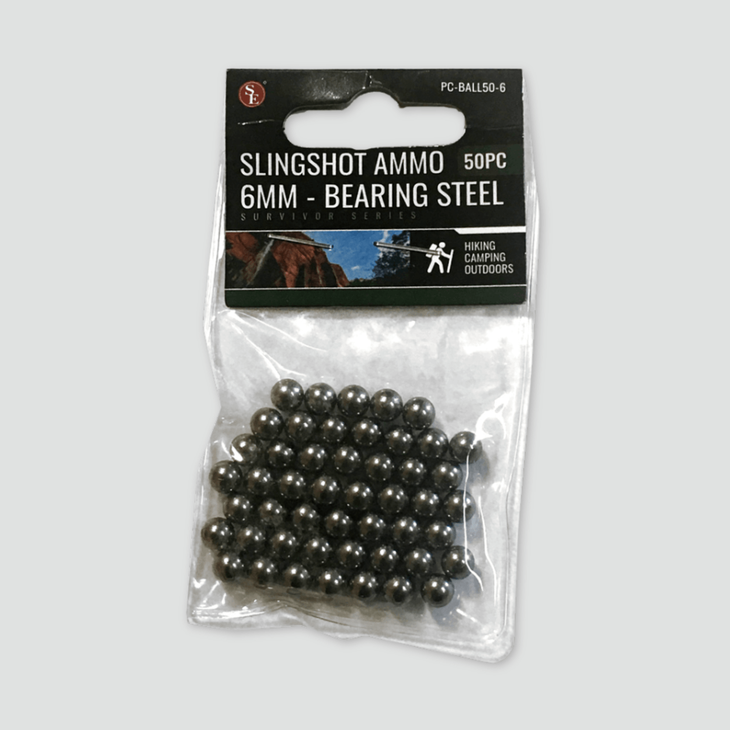 6mm 50 pack of Metal SlingShot Ammo