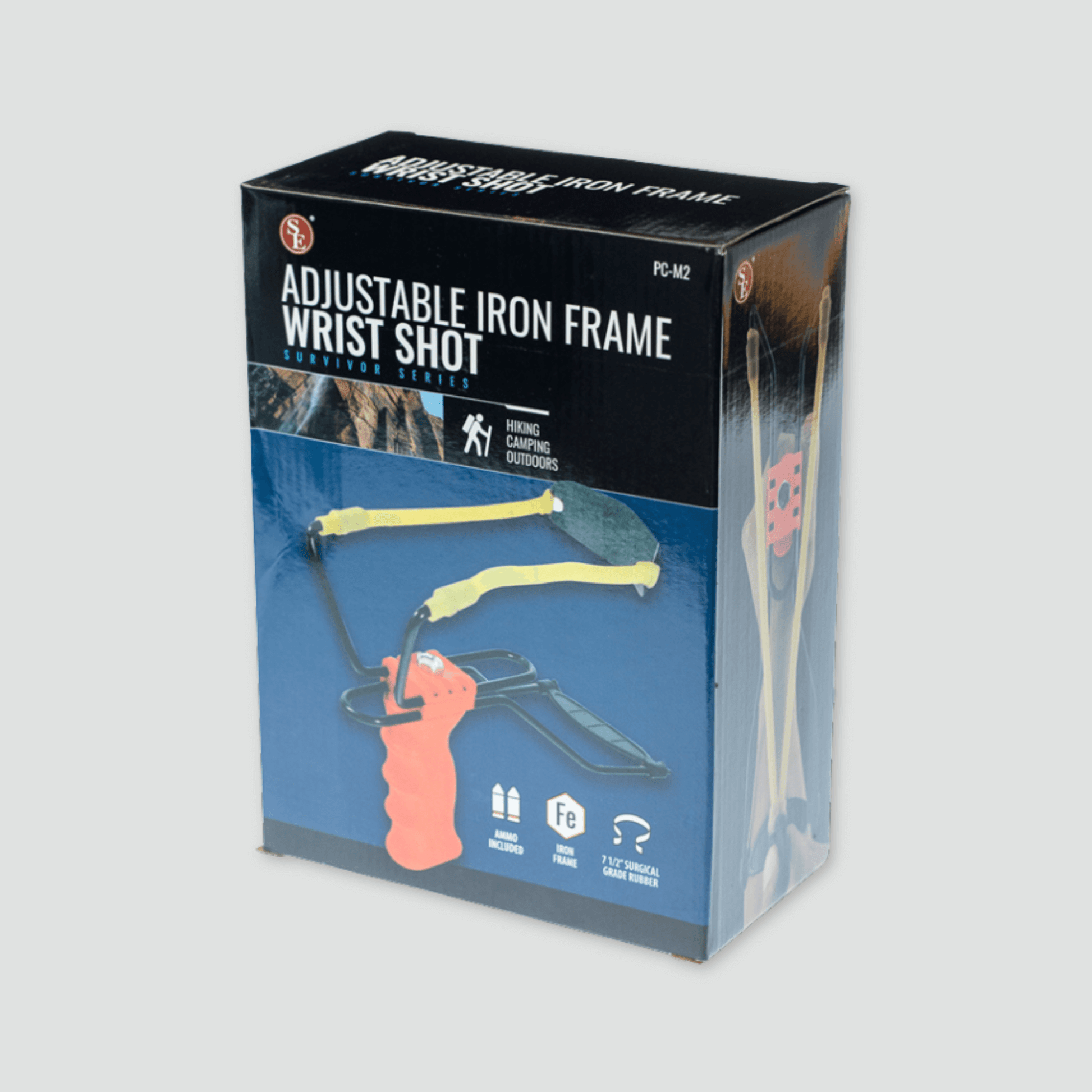 packaging for Adjustable Iron Frame Wrist Slingshot