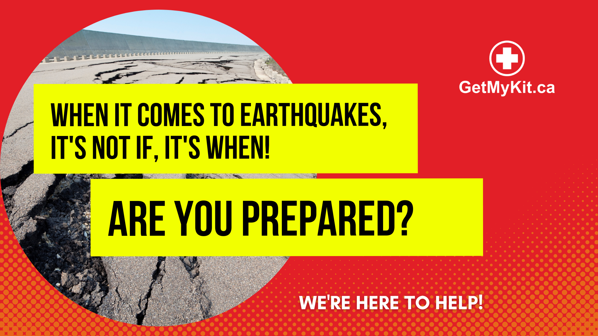 Load video: Video describing how we can help you get prepared for an earthquake with our emergency kits