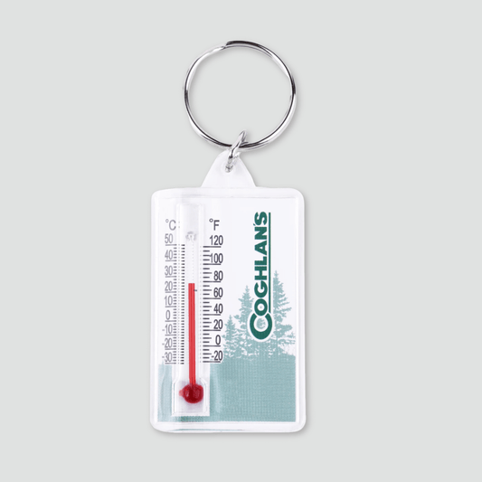 Celsius and Fahrenheit thermometer Key Ring