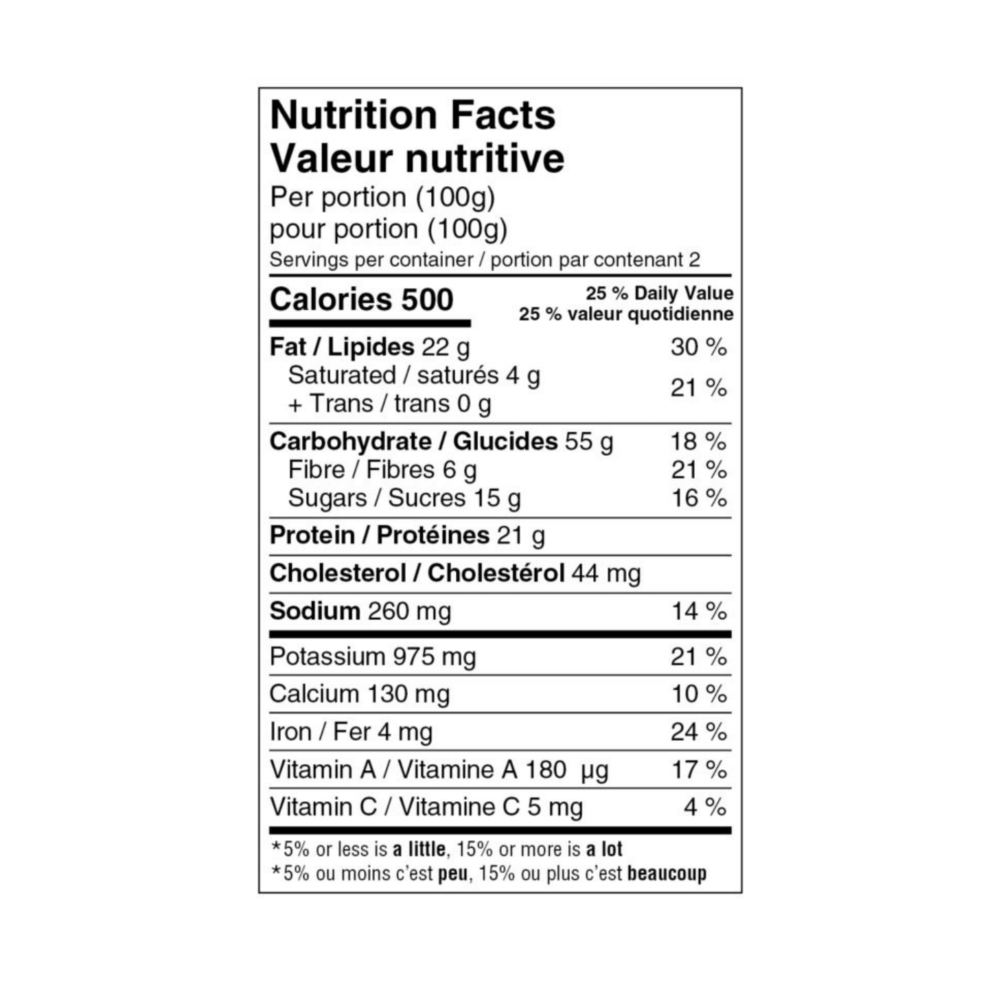 Quinoa and sausage, nutrition facts