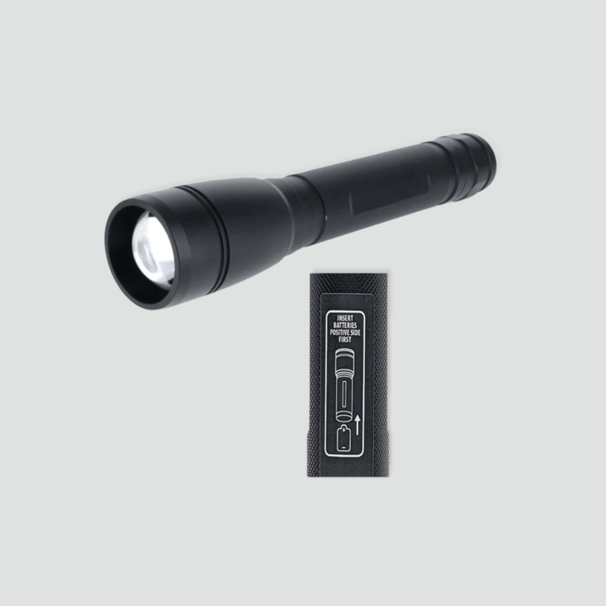 Black 2000 lumen flashlight