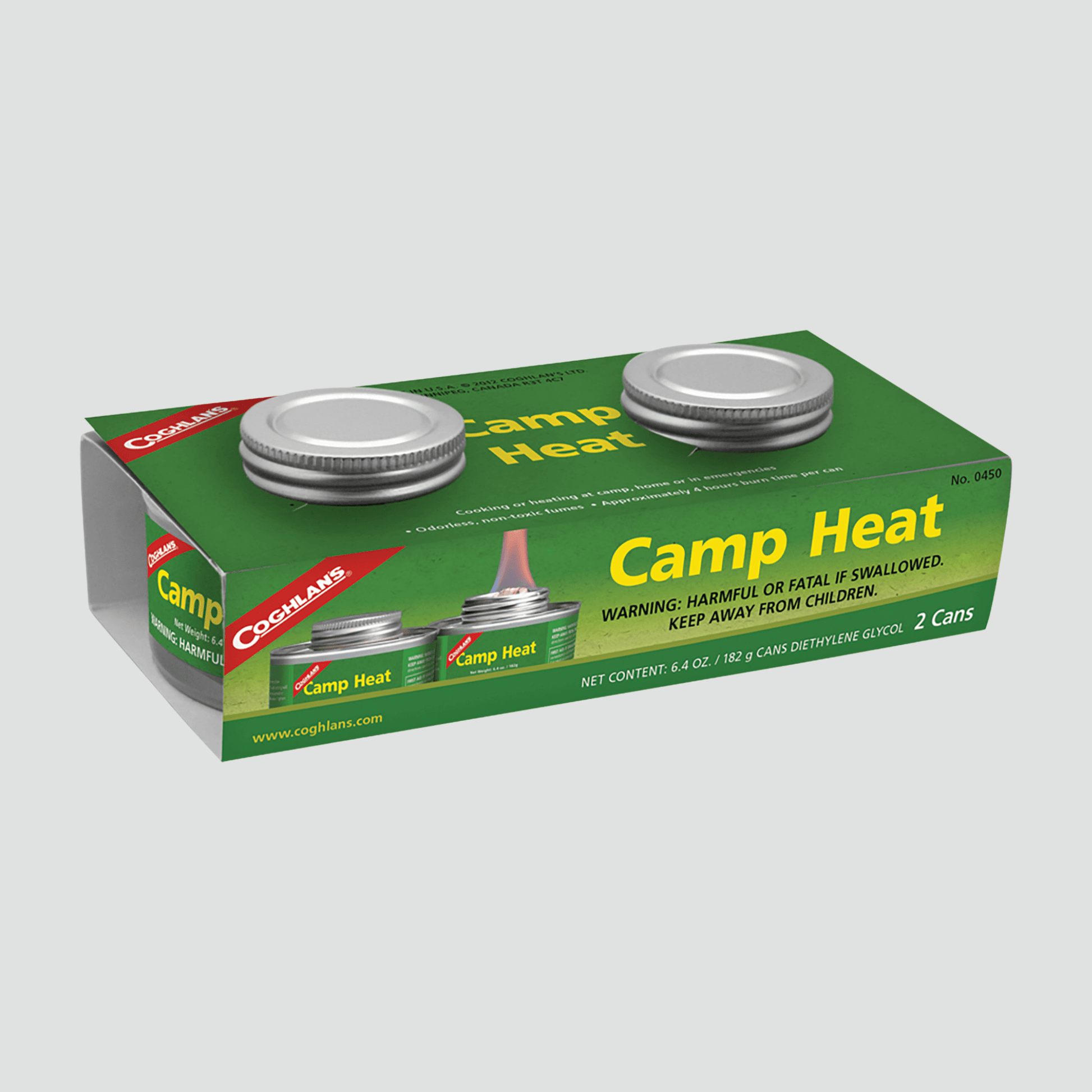 Cook outdoors with Camp Heat cans