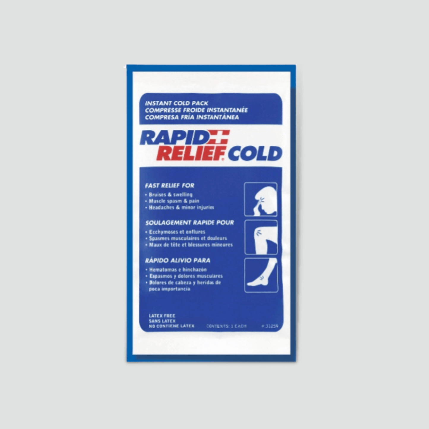 Instant cold pack for injuries.