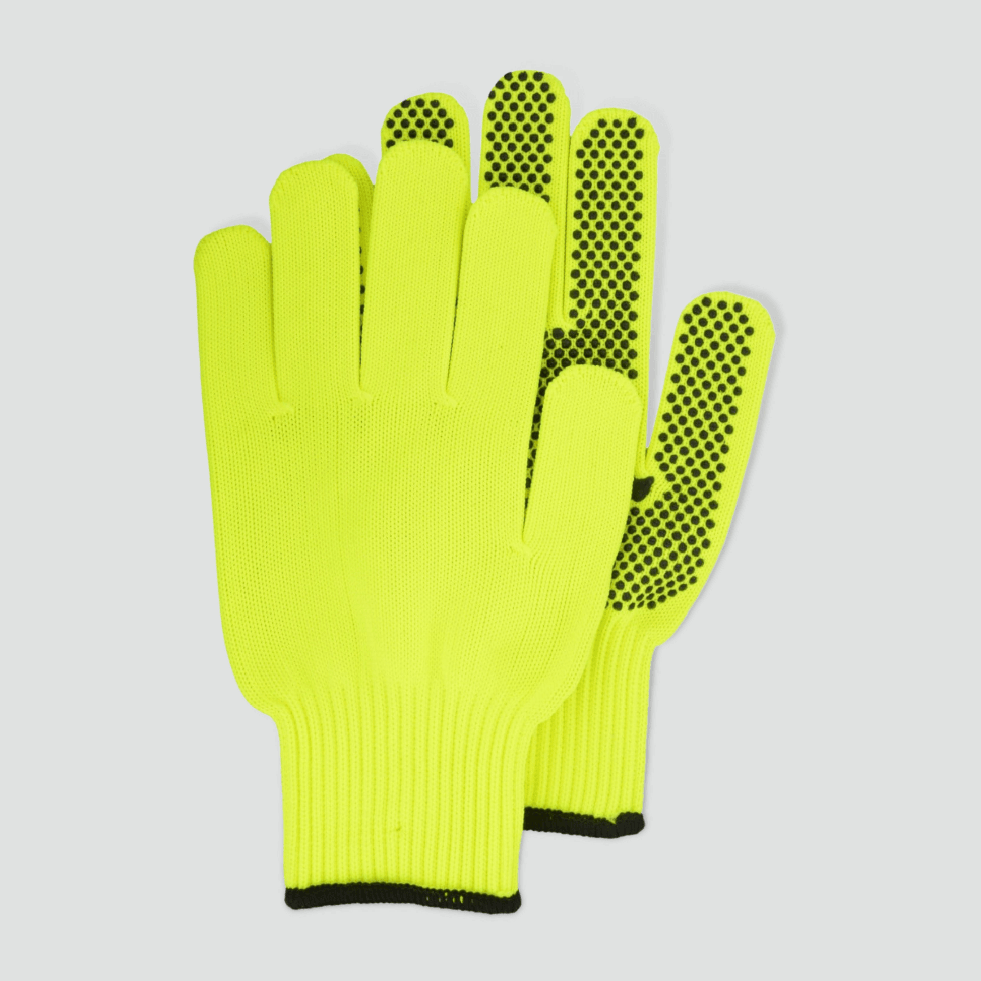 Safety gloves, with rubber for added grip