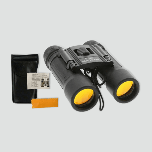 Play black binoculars with protective case for outdoor activities