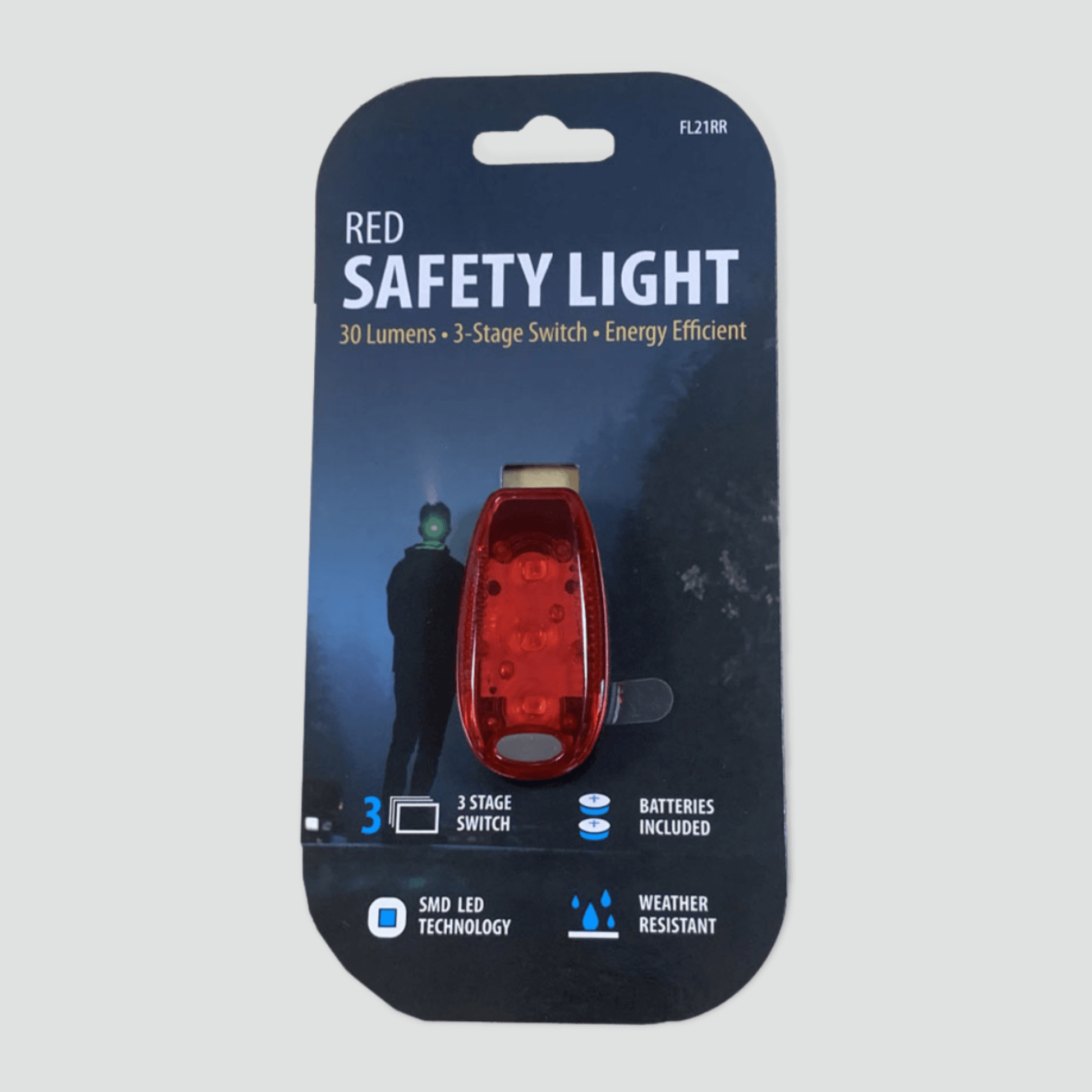 Red LED safety light