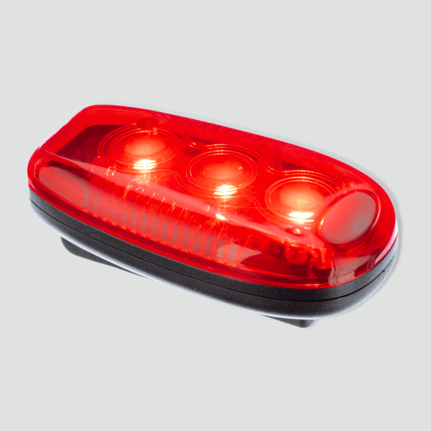 Red safety light for increased visibility outdoors